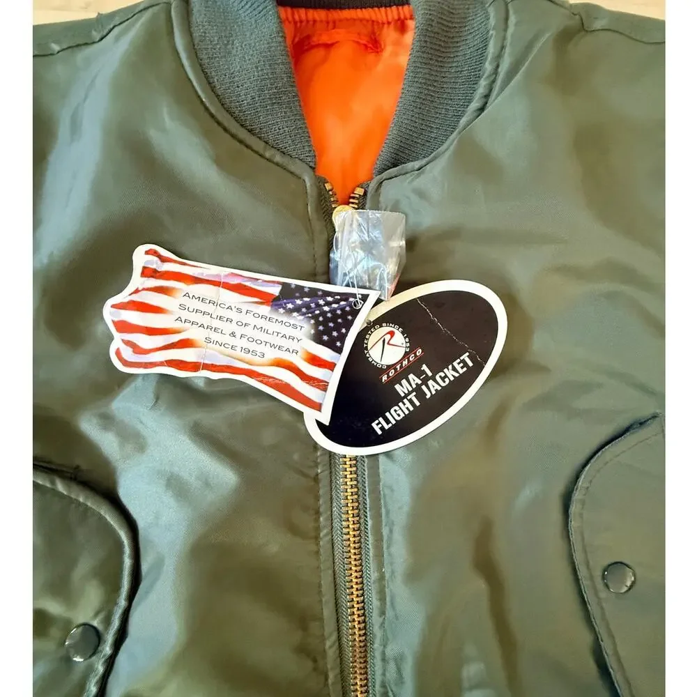 Rothco Kids MA-1 Flight Jacket Unisex Medium NWT